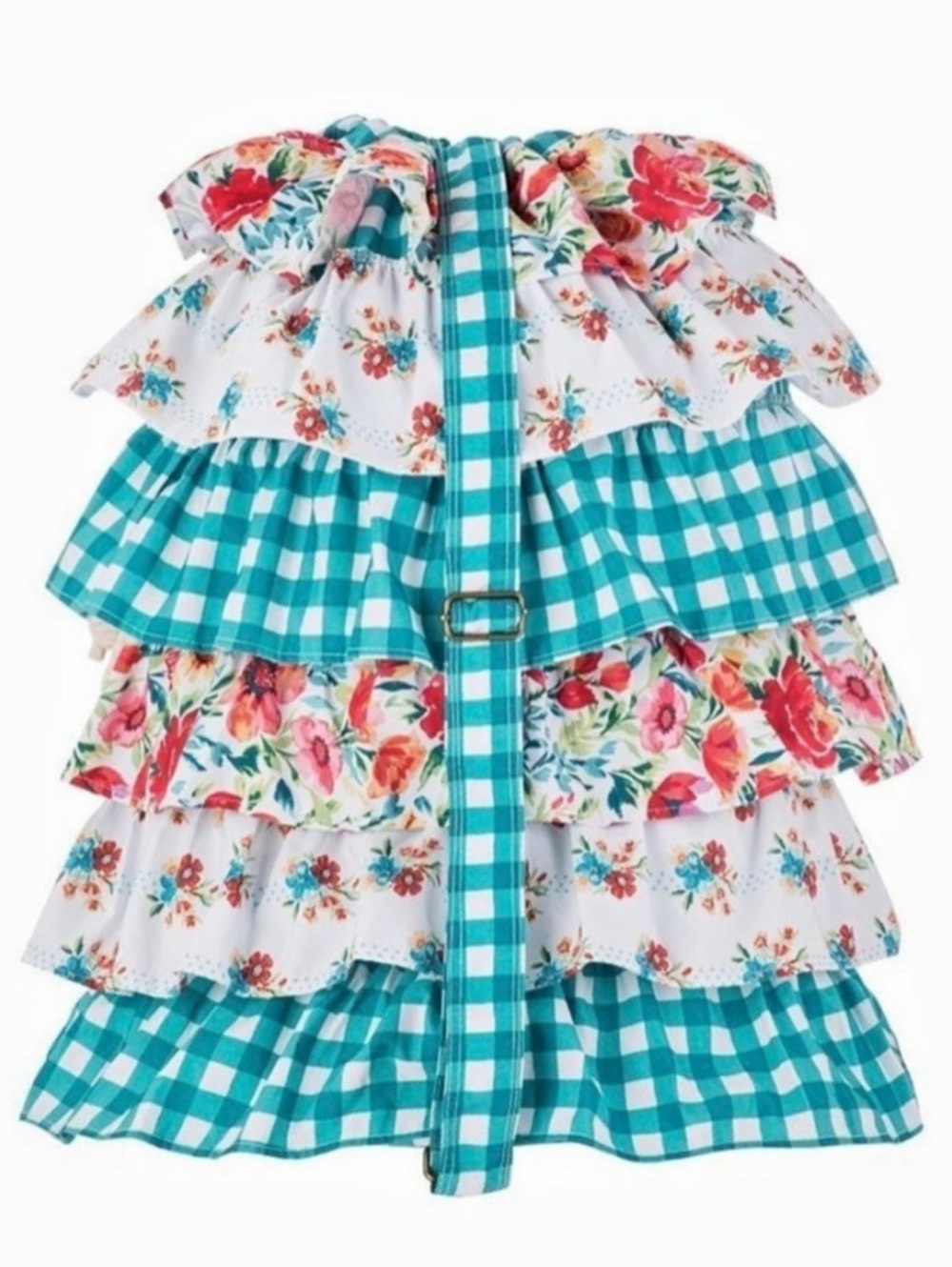The Pioneer Woman Petal Party Ruffled Laundry Bag with rope drawstring